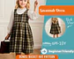 Girls Gathered Pinafore Dress Sewing Pattern - thumbnail 1