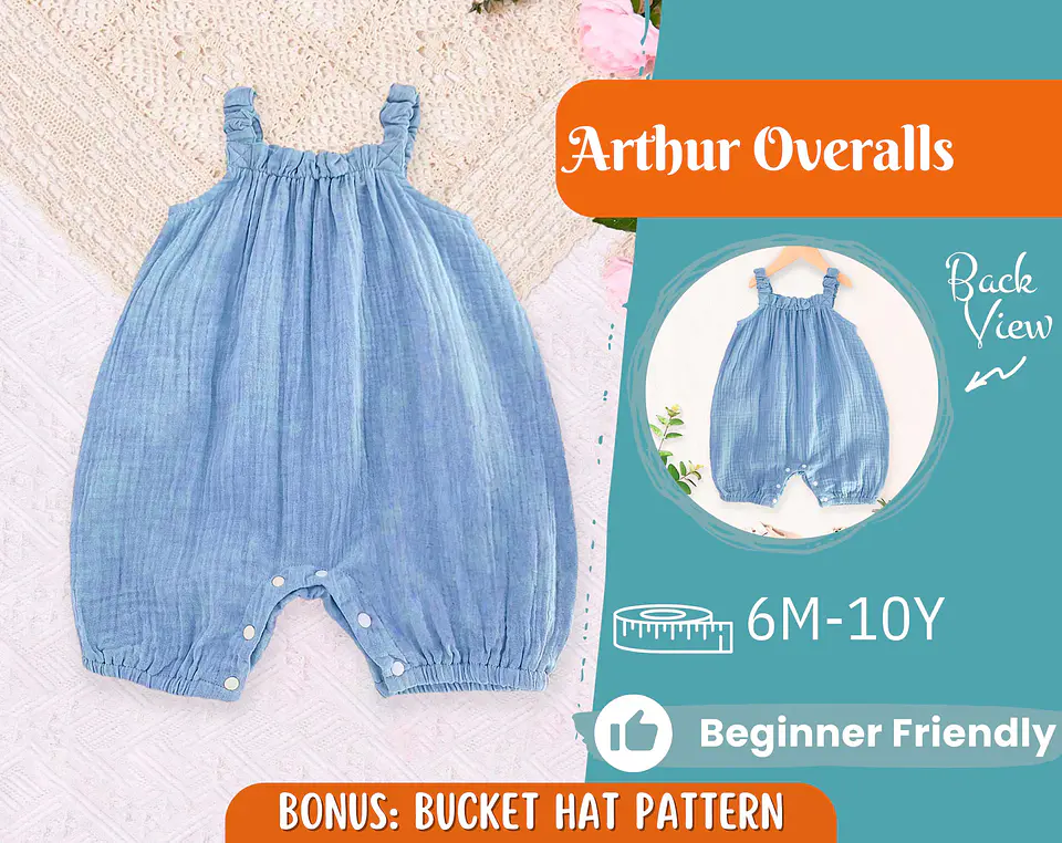 Baby Romper Sewing Pattern 1
