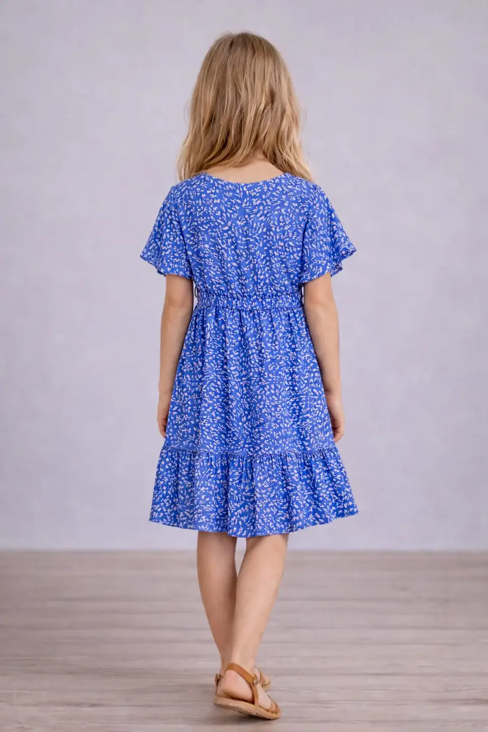 Girls Tiered Ruffle Dress Sewing Pattern 2