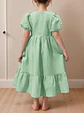 Girls Puff Sleeve Maxi Dress Sewing Pattern - thumbnail 3