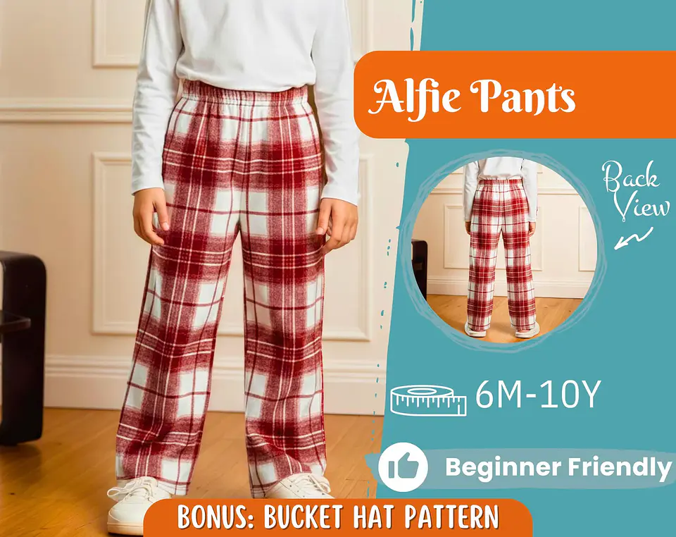 Children's Pajama Pants Sewing Pattern 1