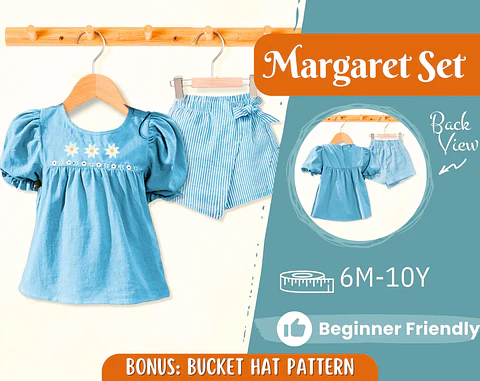Top and Skort Pattern for Kids Sewing Pattern