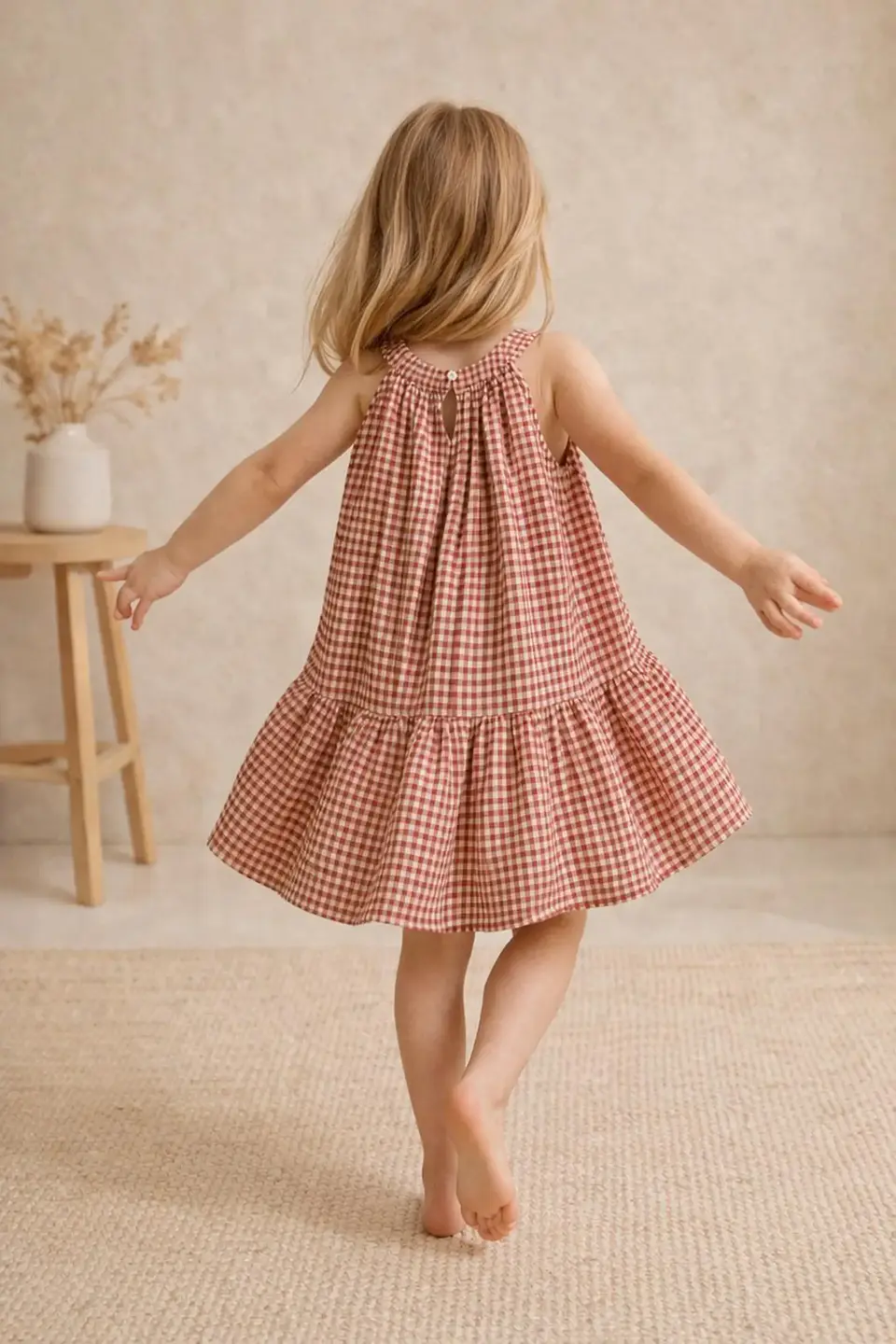 Girls Tiered Halter Neck Dress Sewing Pattern 2