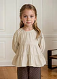 Girls Tiered Peplum Blouse Sewing Pattern - thumbnail 4