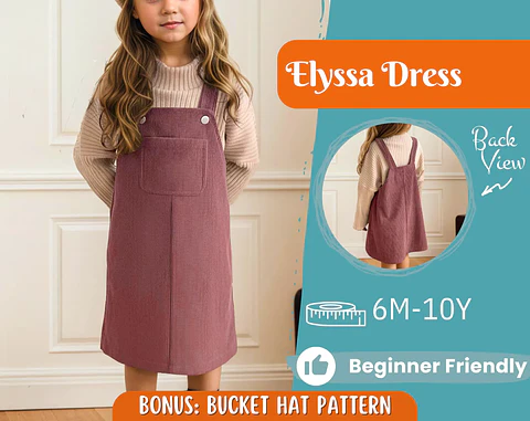 Girls Pinafore Dress Sewing Pattern
