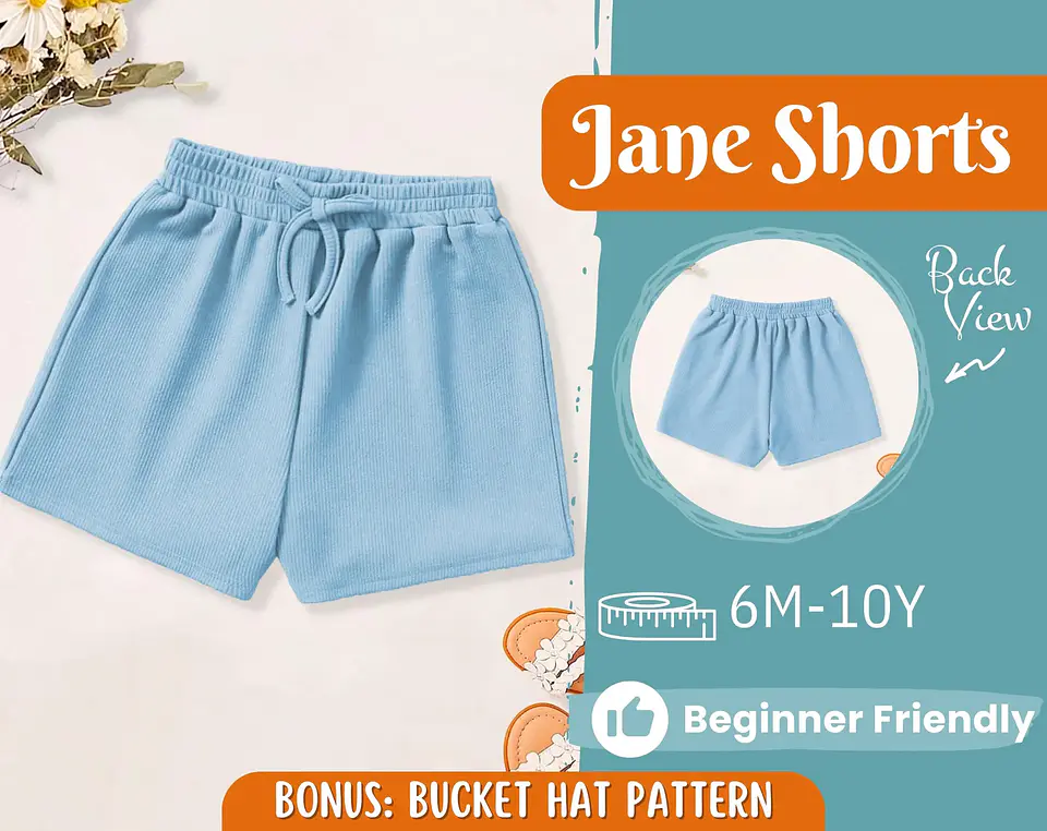 Kids Shorts Sewing Pattern 1