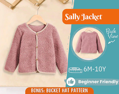 Kids Teddy Jacket Sewing Pattern