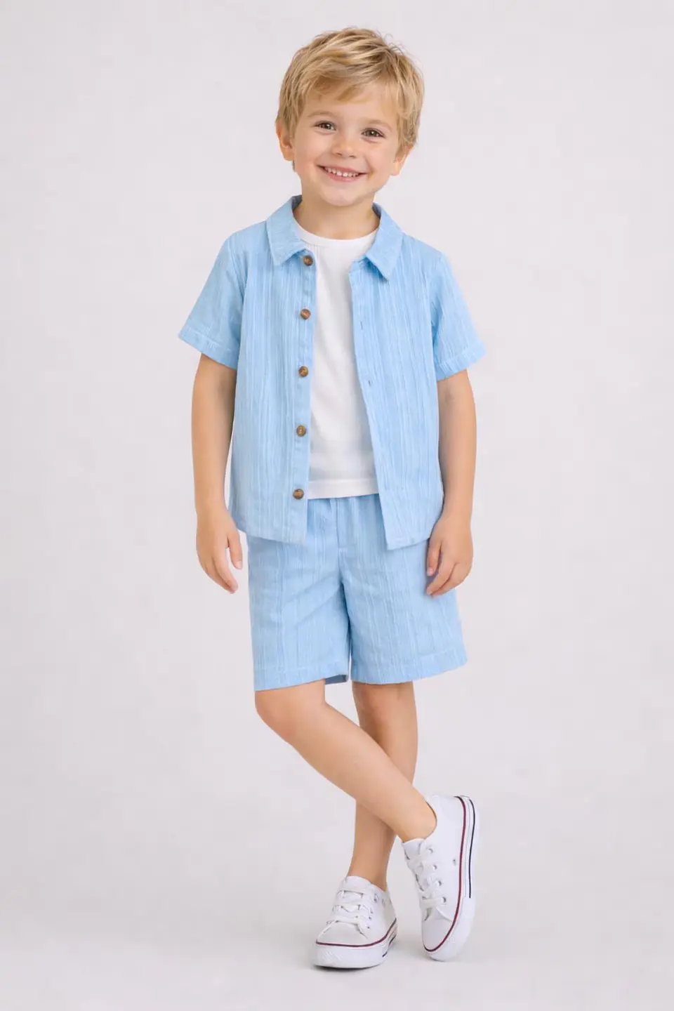 Boys Short Sleeve Shirt Sewing Pattern 5