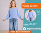 Girls Oversized Sweater Sewing Pattern - thumbnail 1