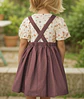 Girls Pinafore Dress & Puff Sleeve Blouse Sewing Pattern - thumbnail 3