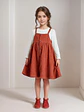 Girls Button Front Pinafore Dress Sewing Pattern - thumbnail 2