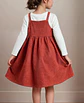Girls Button Front Pinafore Dress Sewing Pattern - thumbnail 3