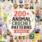 200+ Crochet Animal Patterns Bundle - thumbnail 1