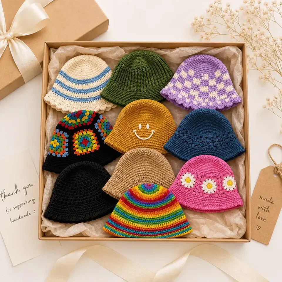 Crochet Hat Bundle PDF Digital Download  6