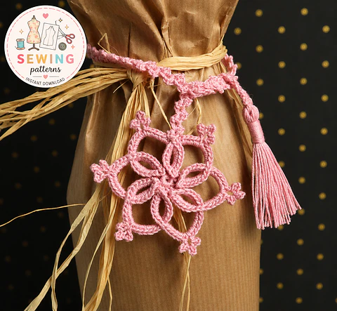 Crochet pattern for Bookmark, Ribbon, table garlands.