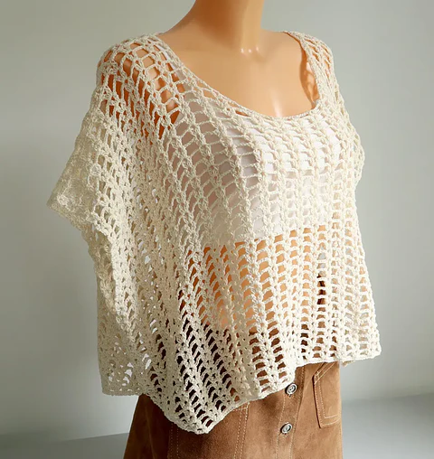 Top Crochet Pattern, Boho Beach Look