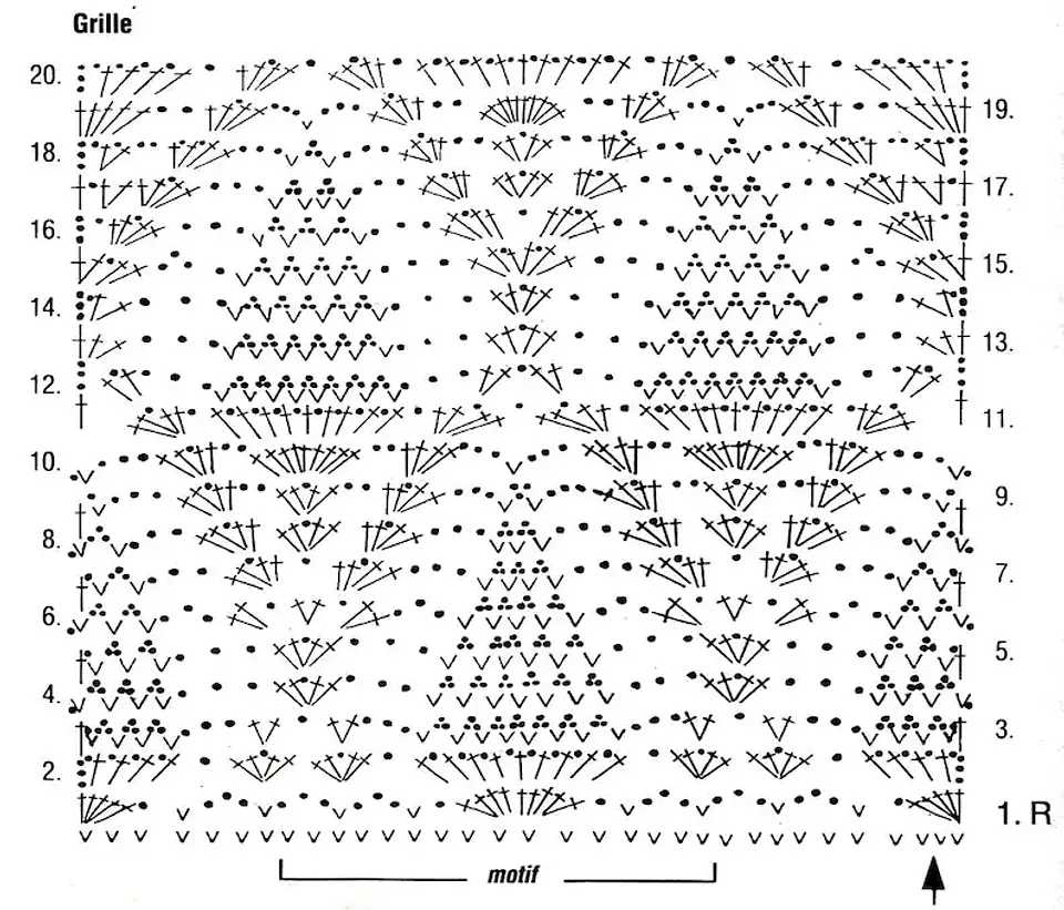 White cotton jersey pattern, pineapple style 2