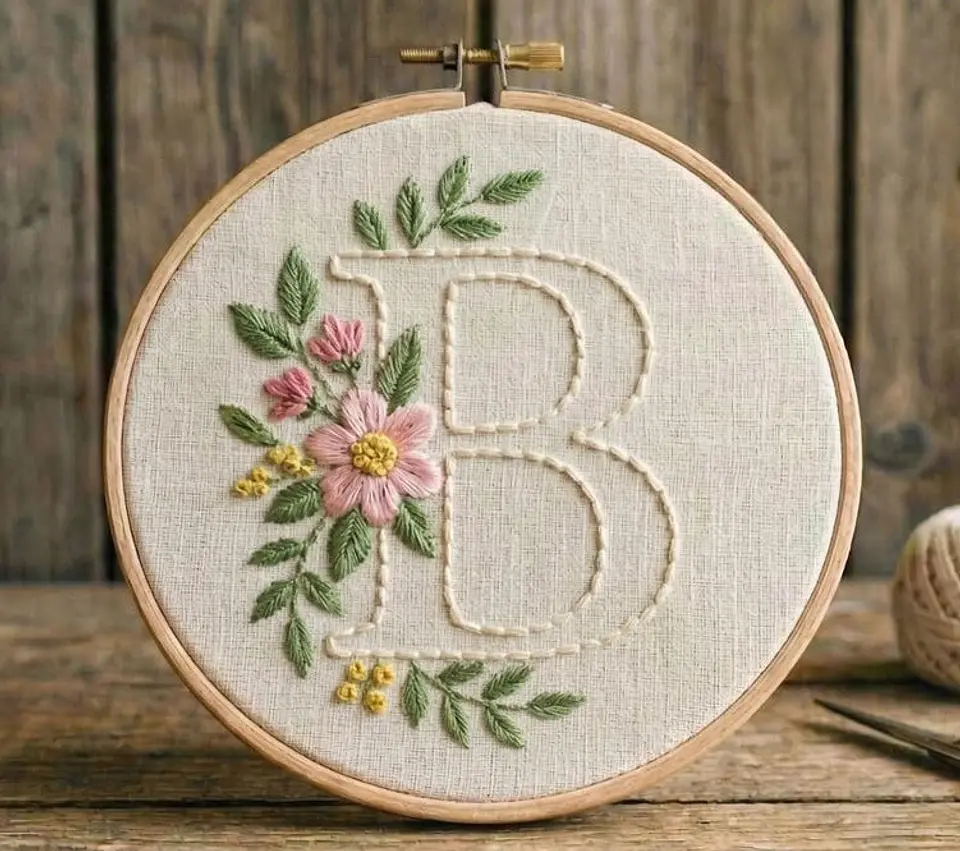Hand Embroidery Floral Full Alphabet Pattern PDF 3