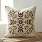 Hand Embroidery Floral Folk Cushion Cover Pattern PDF - thumbnail 1