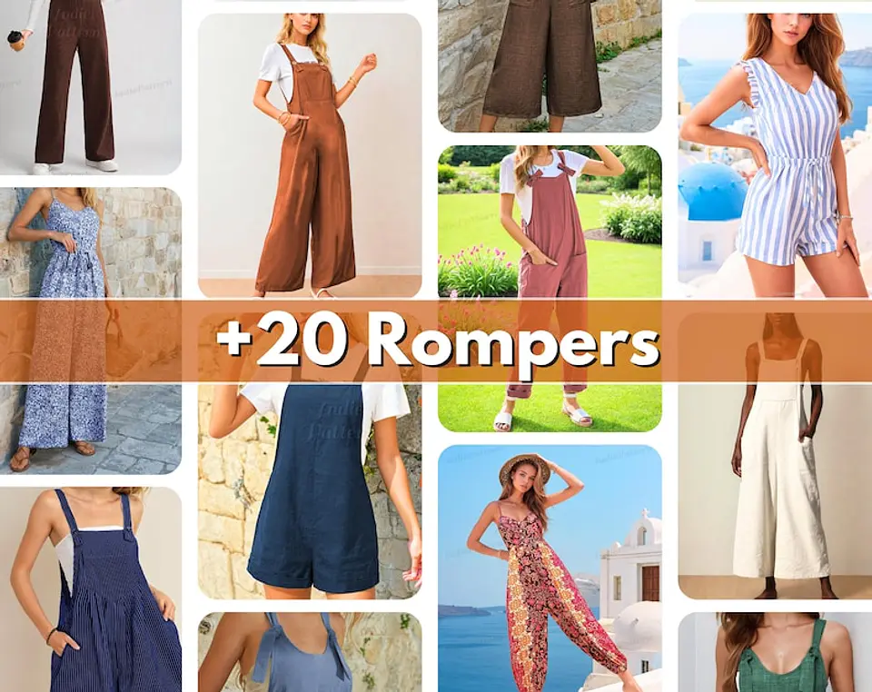 Whole Shop Bundle +570 Sewing Patterns | Sewing Patterns | Women Patterns | Men Patterns | Beginner Sewing Patterns Dress Corset Pants Top 11