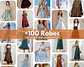Ensemble Boutique Entière +530 Patrons de couture | Patrons de couture | Patrons féminins | Modèles pour hommes | Patrons de couture pour débutants Haut de pantalon corset - thumbnail 2