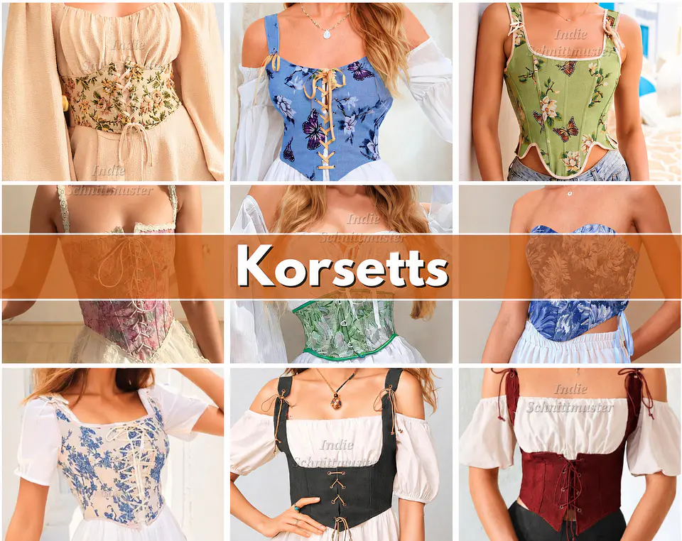 Whole Shop Bundle +530 Nähmuster | Nähmuster | Frauenmuster | Männermuster | Anfänger-Nähmuster Korsett-Hosenoberteil 13