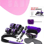 bondage sado negro con morado 