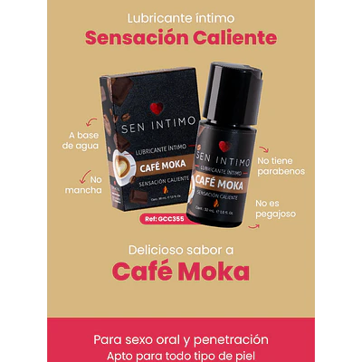 Lubricante Íntimo Cafe Moka Sensación Caliente x 30 ml 