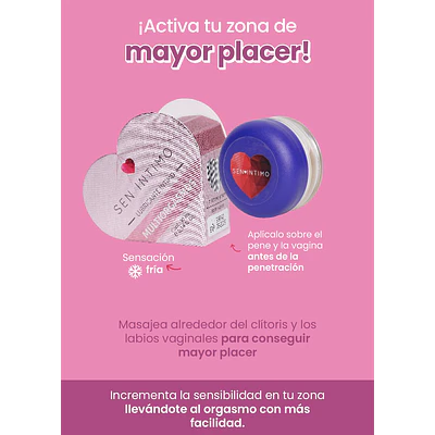 LUBRICANTE INTIMO MULTIORGASMOS SEN CORAZÓN X 10ML