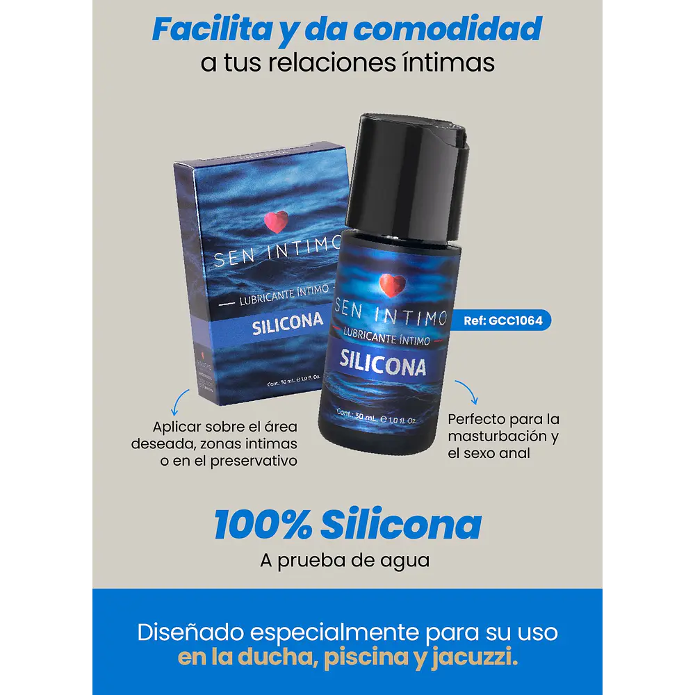 LUBRICANTE INTIMO SEN INTIMO SILICONA X30ML