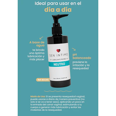 LUBRICANTE NEUTRO SEN X 250 ML