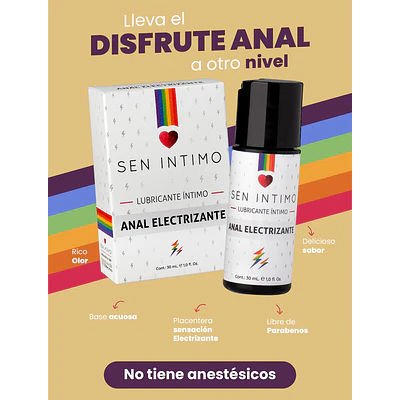 LUBRICANTE ANAL ELECTRIZANTE SEN INTIMO X30 ML