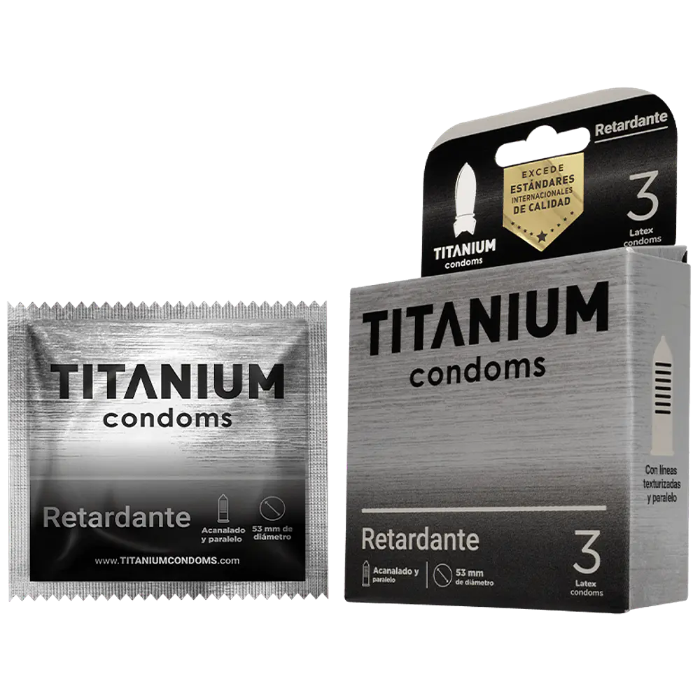 CONDONES TITANIUM RETARDANTE 