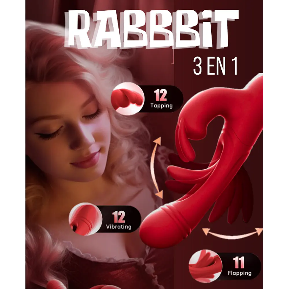 VIBRADOR RABBIT 3 EN 1 