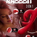VIBRADOR RABBIT 3 EN 1 