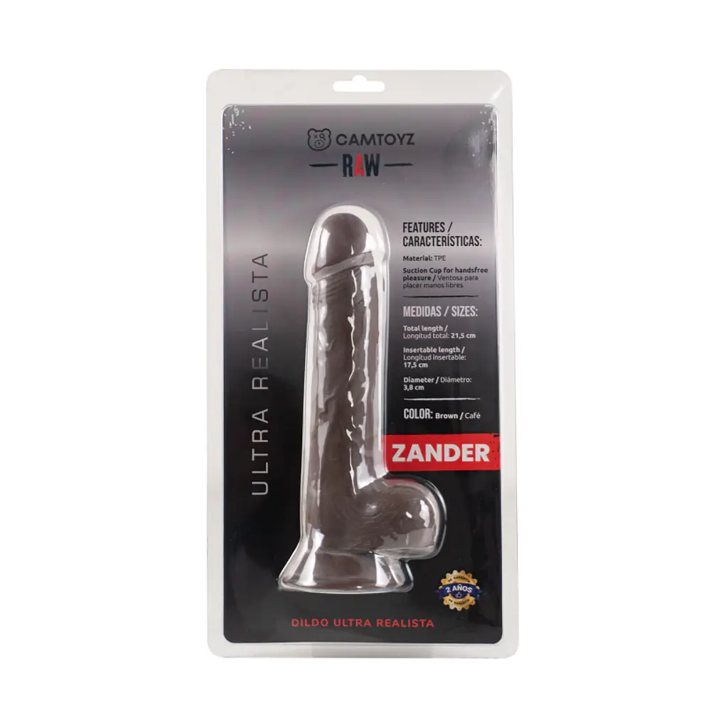 CONSOLADOR CHOCOLATE ZANDER ULTRA REALISTA 