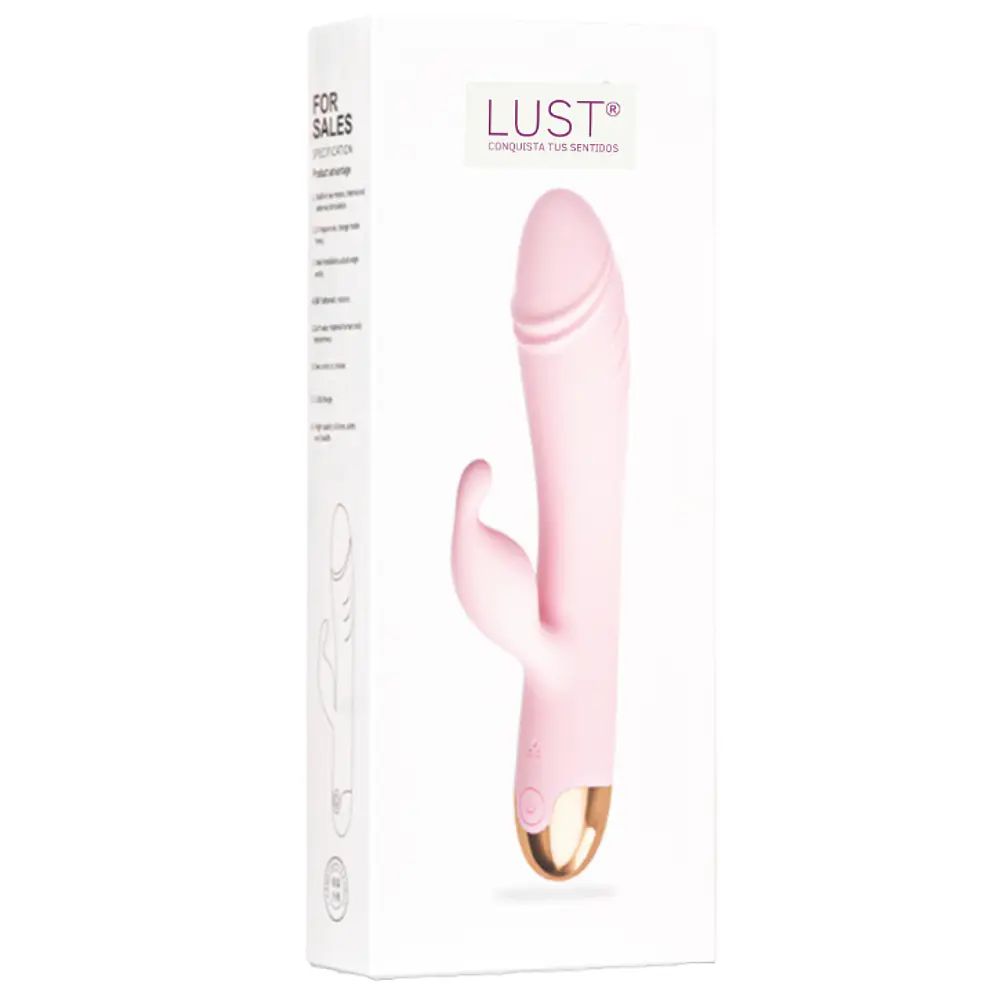 VIBRADOR CON ROTACION Y ESTIMULACION CLITORIAL 
