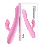 VIBRADOR ESTIMULADOR CON LENGUA Y MOVIMIENTO FRONTAL EN LA PUNTA 