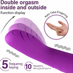 VIBRADOR ESTIMULADOR CON LENGUA Y MOVIMIENTO FRONTAL EN LA PUNTA 