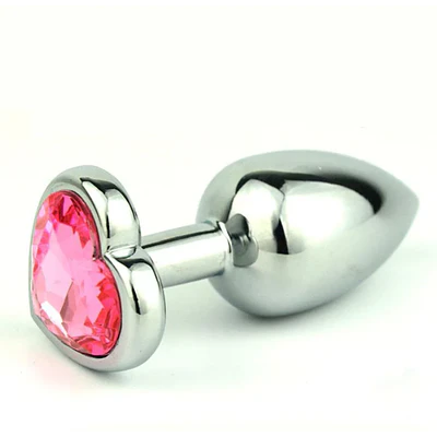 PLUG METALIZADO CORAZON TALLA S 