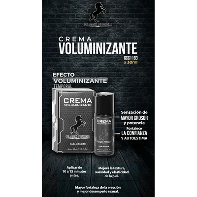  CREMA VOLUMINIZANTE X30ML BLACK POWER