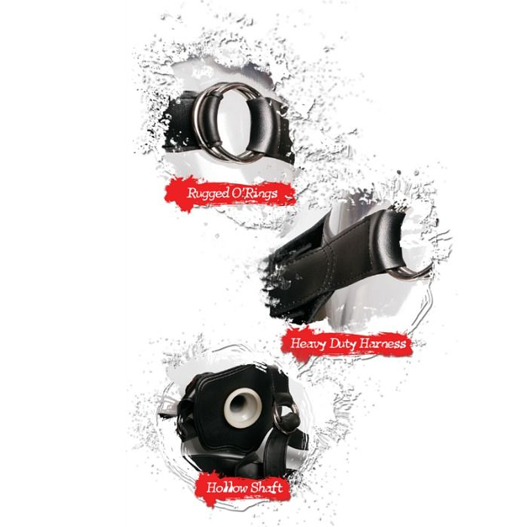 STRAP-ON BLACK EXTREME HOLLOW 3