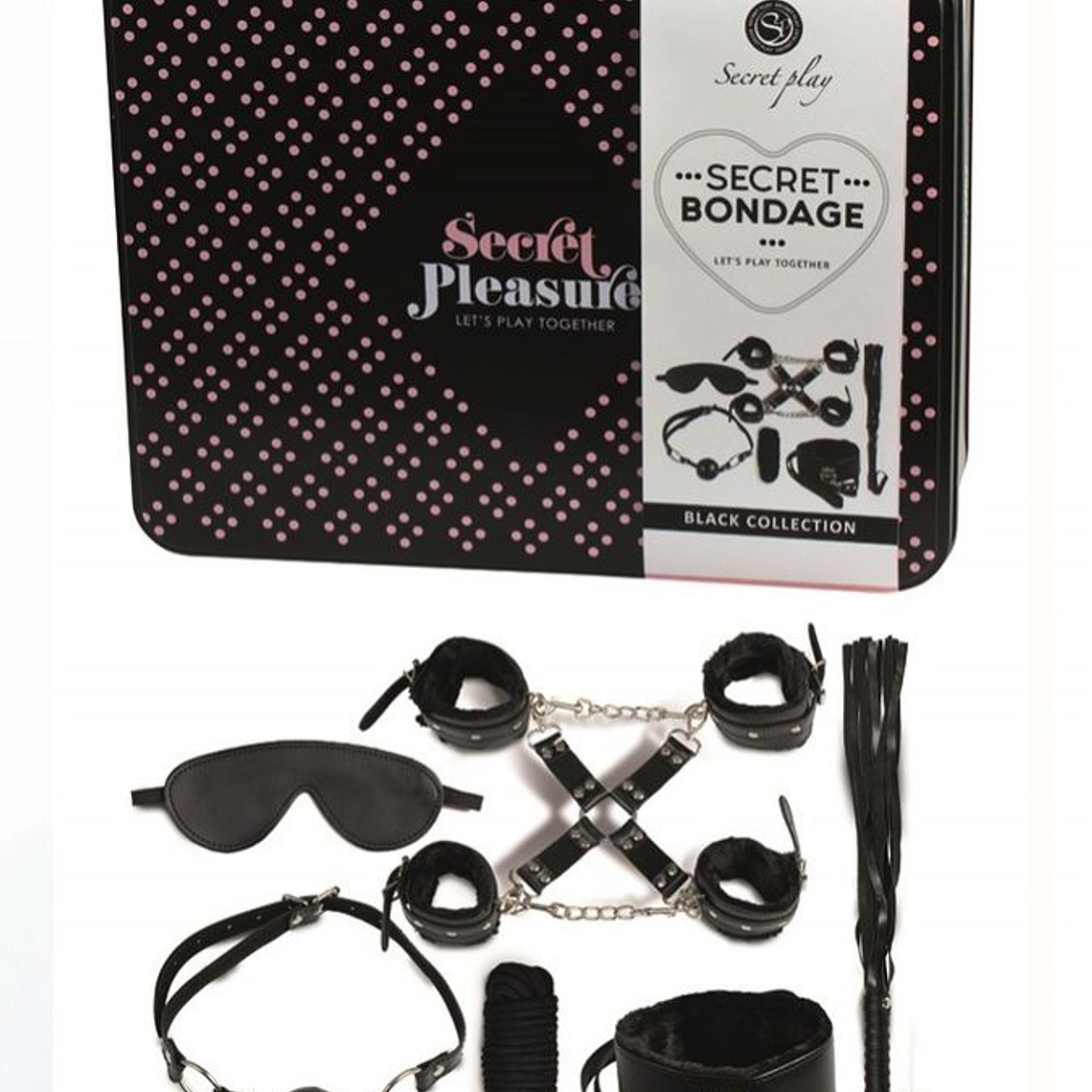 SECRET PLAY BDSM SET 8PCS BLACK 1