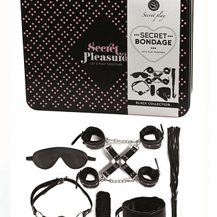 SECRET PLAY BDSM SET 8PCS BLACK