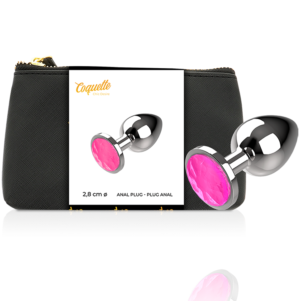 PLUG ANAL METAL S PINK 2.7X 8CM 1