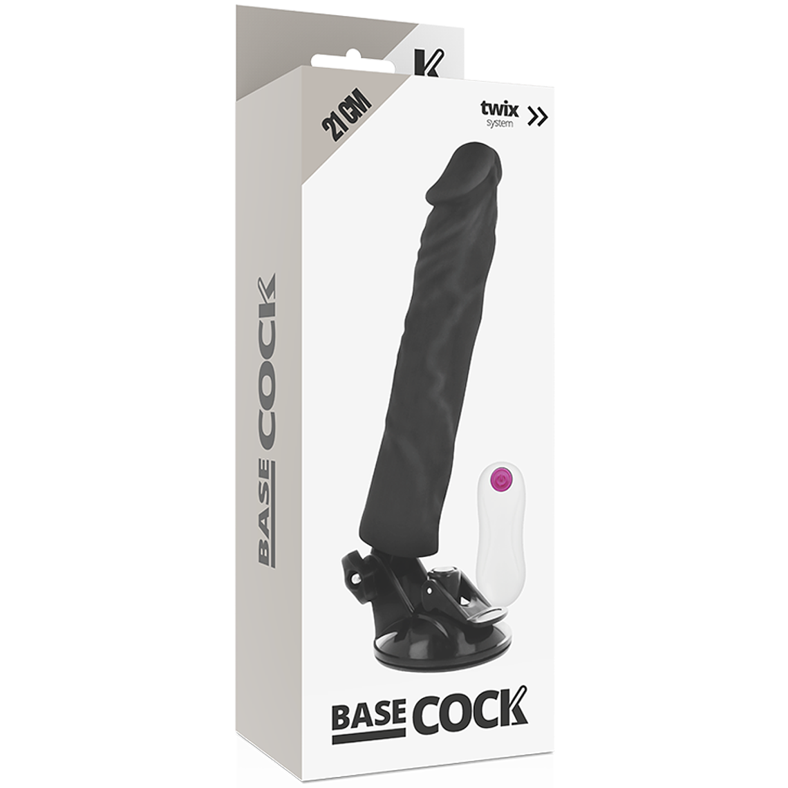 DILDO C/ VIBRO + CONTROL REMOTO PRETO 21CM 3