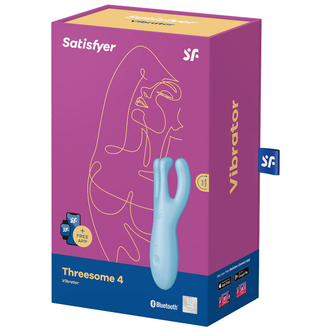 SATISFYER THREESOME 4 - BLUE 4