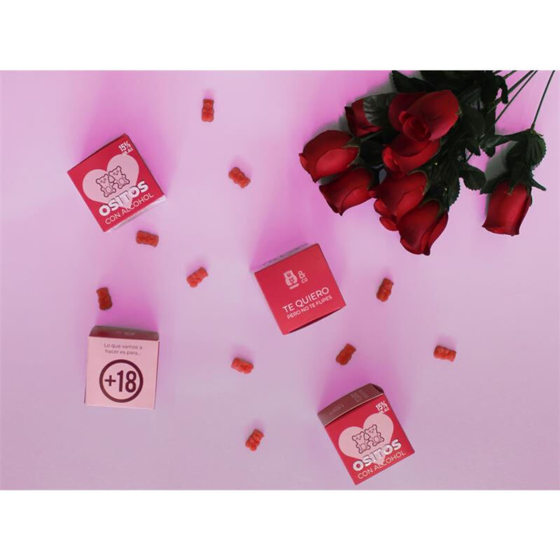 GUMY BEARS COM ÁLCOOL GIN E SABOR A MORANGO  3