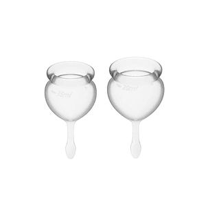 COPOS MENSTRUAIS SATISFYER FEEL GOOD - PACK DE 2