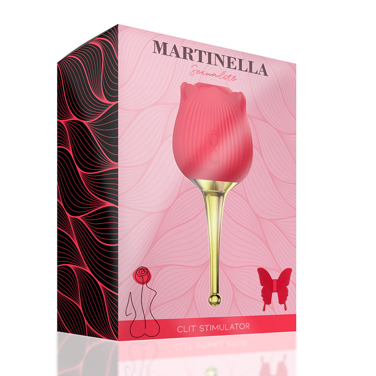 MARTINELLA ESTIMULADOR CLITORIANO E VIBRADOR HOT RED DOT 3